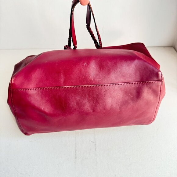 Mulberry Maroon Leather Medium Dorset Tote - Picture 6 of 8